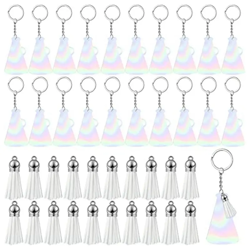 A24F-40 Pcs Acrylic Cheer Megaphone Keychains With Tassel Cheerleading Team Gift Grad(Glitter)
A24F-40 Pcs Acrylic Cheer Megaphone Keychains With Tassel Cheerleading Team Gift Grad(Glitter)