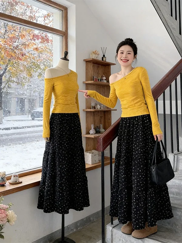 Elegant Floral Print High Waist Halter Neck Two-Piece Set for Women Spring Autumn Unique Beautiful Complete Women's Fashion Set
Elegant Floral Print High Waist Halter Neck Two-Piece Set for Women Spring Autumn Unique Beautiful Complete Women's Fashion Set