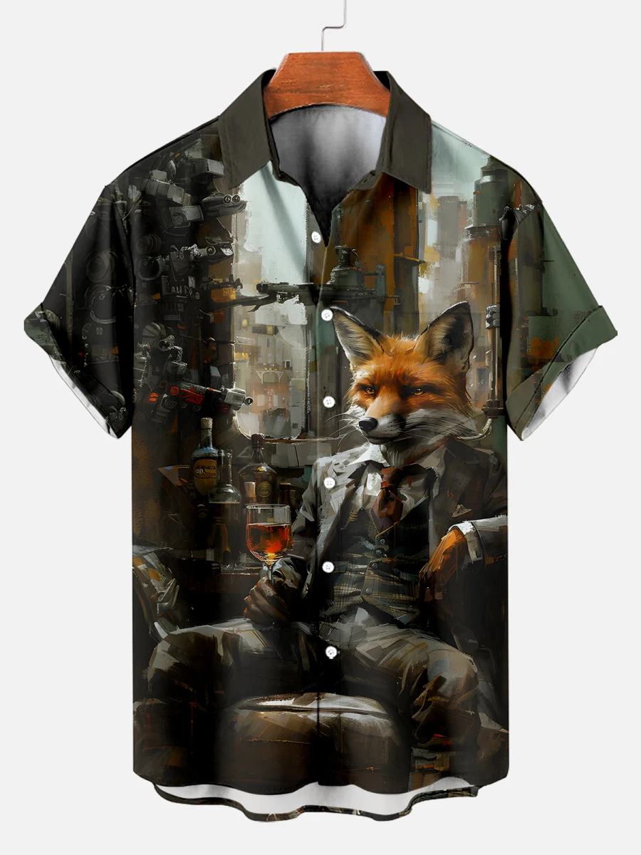 2025New Fashion 3d Printed Animal Handsome Fox men's short-sleeved Shirt Casual button-down Shirt Summer Tops Unisex
2025New Fashion 3d Printed Animal Handsome Fox men's short-sleeved Shirt Casual button-down Shirt Summer Tops Unisex