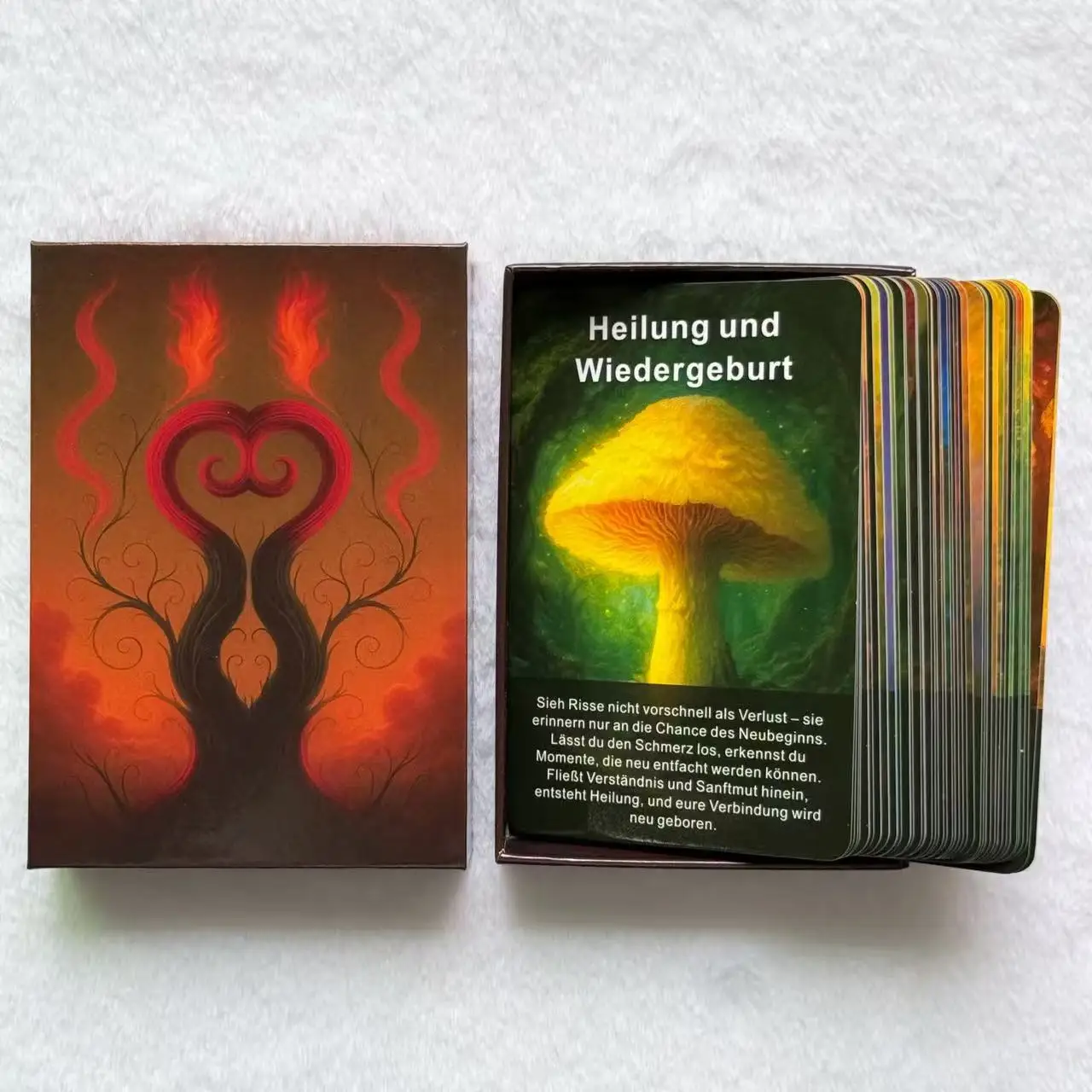 Немецкая колода-оракула грибной мудрости, направляющая повседневной жизни, направления и мышление ответа, немецкие карты Таро, 12*8 см, 14+
Немецкая колода-оракула грибной мудрости, направляющая повседневной жизни, направления и мышление ответа, немецкие карты Таро, 12*8 см, 14+