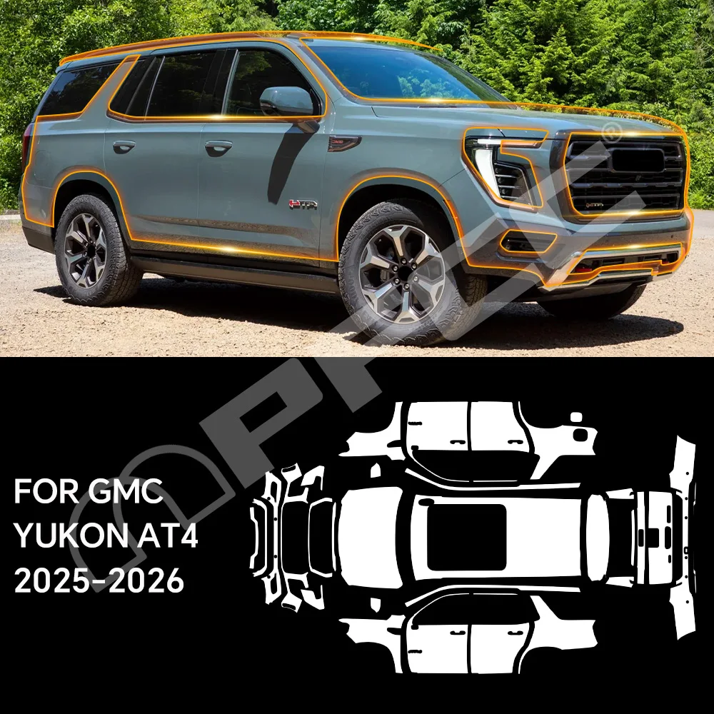 Защитная пленка из ТПУ/ППФ для GMC Yukon AT4 2025-2026: индивидуальная, самовосстанавливающаяся, антицарапийная защита для кузова автомобиля
Защитная пленка из ТПУ/ППФ для GMC Yukon AT4 2025-2026: индивидуальная, самовосстанавливающаяся, антицарапийная защита для кузова автомобиля