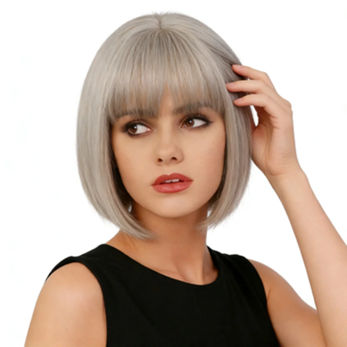 Синтетический парик GNIMEGIL: короткий боб с челкой для женщин, светло-русый, прямой, парик для пожилых женщин, повседневный, распродажа
Синтетический парик GNIMEGIL: короткий боб с челкой для женщин, светло-русый, прямой, парик для пожилых женщин, повседневный, распродажа