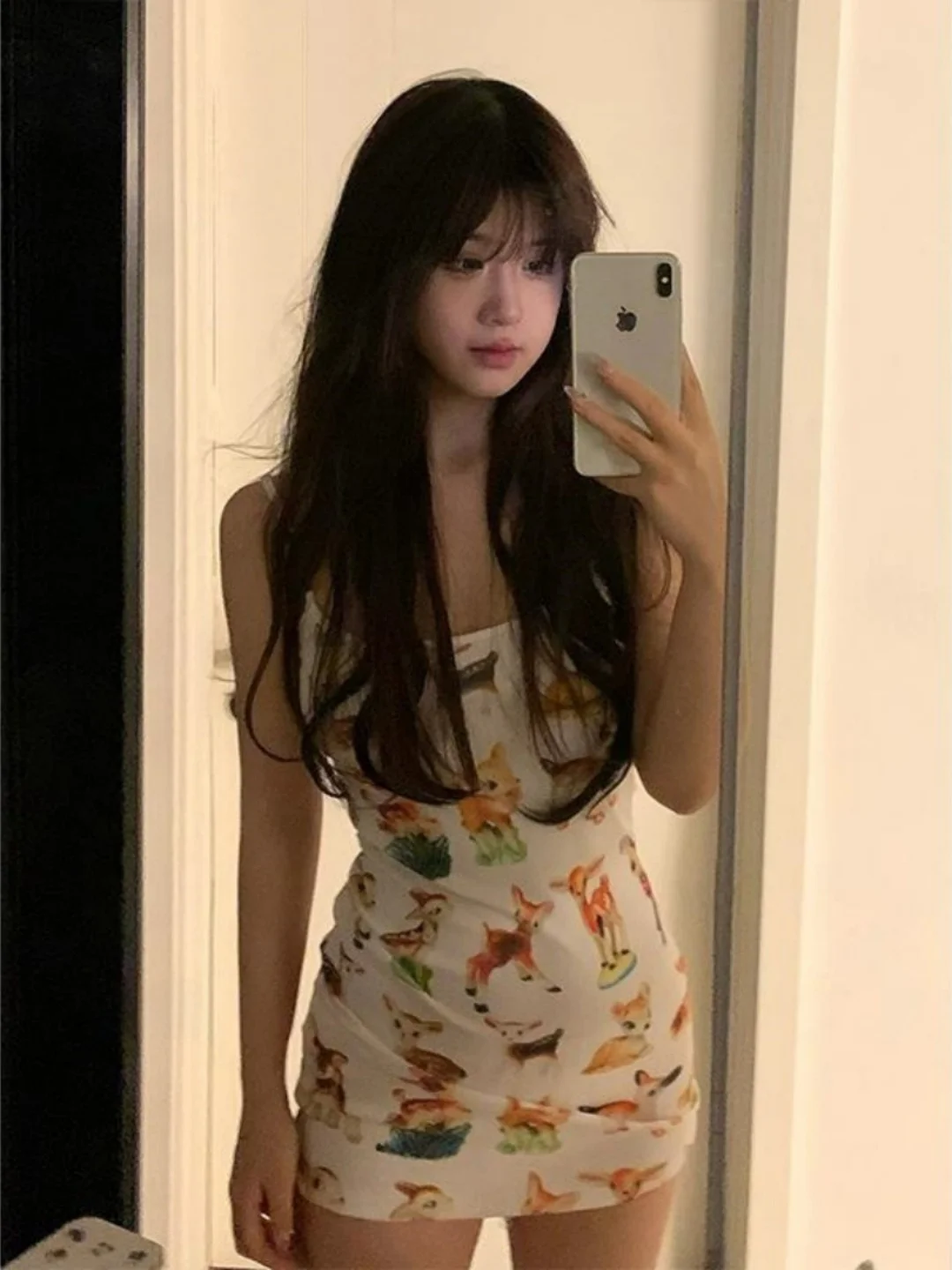 plus Size Summer Cartoon Print Sleep Dress Cute Sleeveless Home Clothes Gown Sweet Style round Neckline Mid-Length Dress
plus Size Summer Cartoon Print Sleep Dress Cute Sleeveless Home Clothes Gown Sweet Style round Neckline Mid-Length Dress
