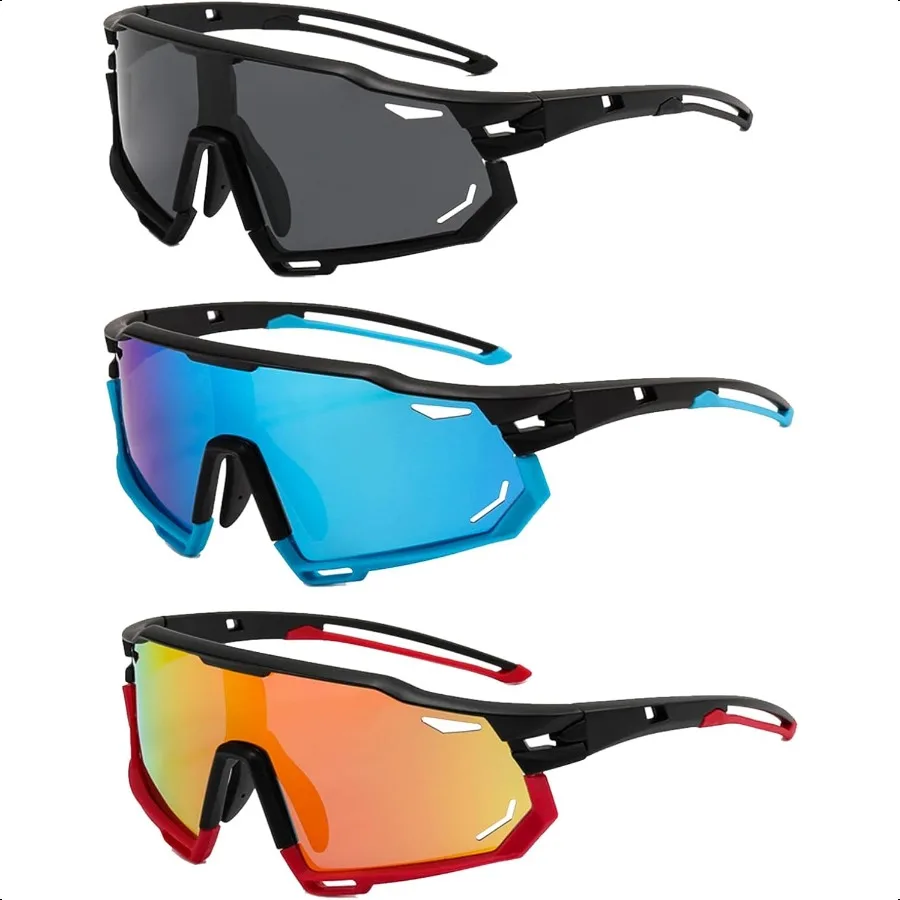 Cycling Sunglasses Polarized Sports Sunglasses for Men Women UV Protection for Riding Baseball Running Glasses
Cycling Sunglasses Polarized Sports Sunglasses for Men Women UV Protection for Riding Baseball Running Glasses