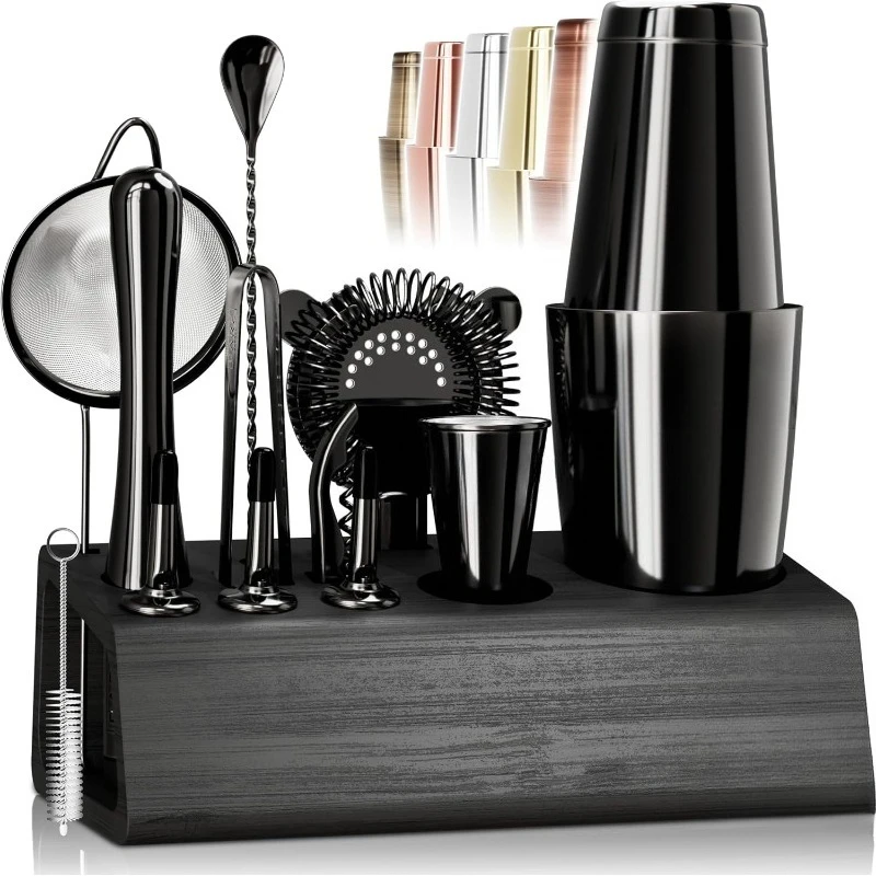 BARREL® Mixology Bartender Kit Bar Set | 14-Piece Cocktail Shaker Set | Martini Barware Mixing Tools for Home Bartending |
BARREL® Mixology Bartender Kit Bar Set | 14-Piece Cocktail Shaker Set | Martini Barware Mixing Tools for Home Bartending |