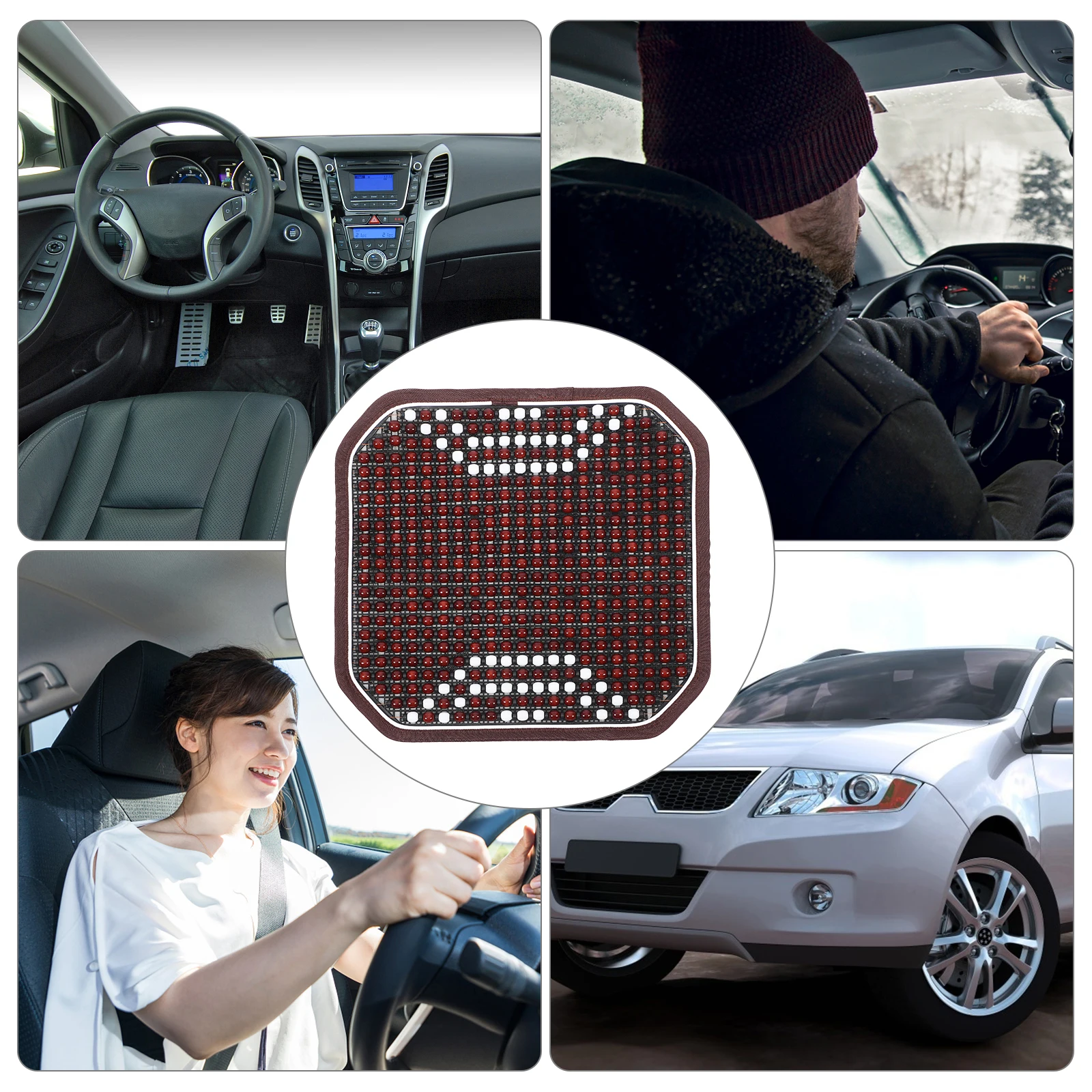 Summer Cooling Car Seat Cushion Beaded Mat Foldable Nonslip Ventilated Wooden Beads Massage Universal Fit Seat Protector
Summer Cooling Car Seat Cushion Beaded Mat Foldable Nonslip Ventilated Wooden Beads Massage Universal Fit Seat Protector