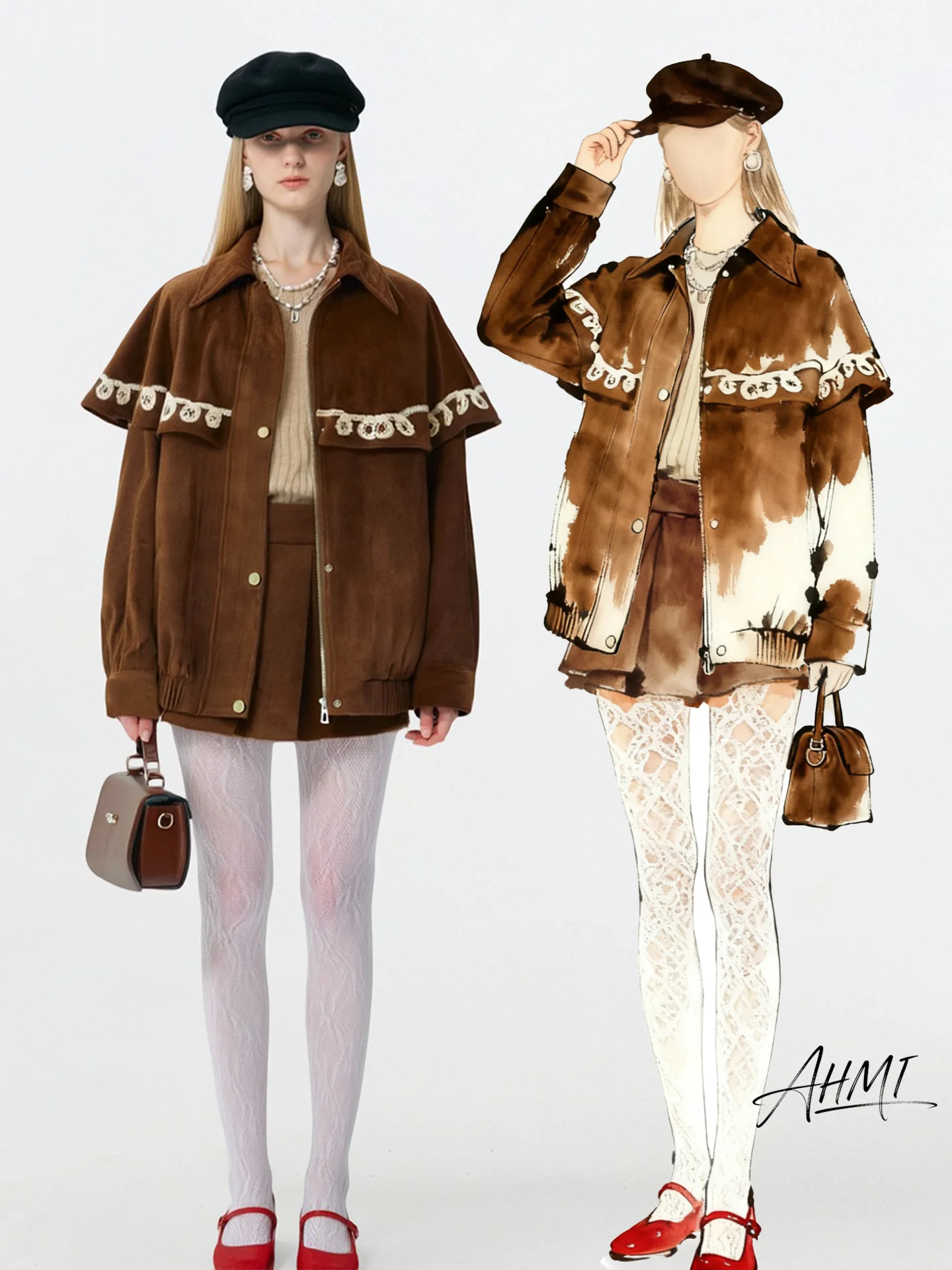 AHMI коричневое пальто с белкой, замшевое зимнее пальто для девочек, верхняя одежда с воротниками, винтажное свободное длинное пальто све
AHMI коричневое пальто с белкой, замшевое зимнее пальто для девочек, верхняя одежда с воротниками, винтажное свободное длинное пальто све