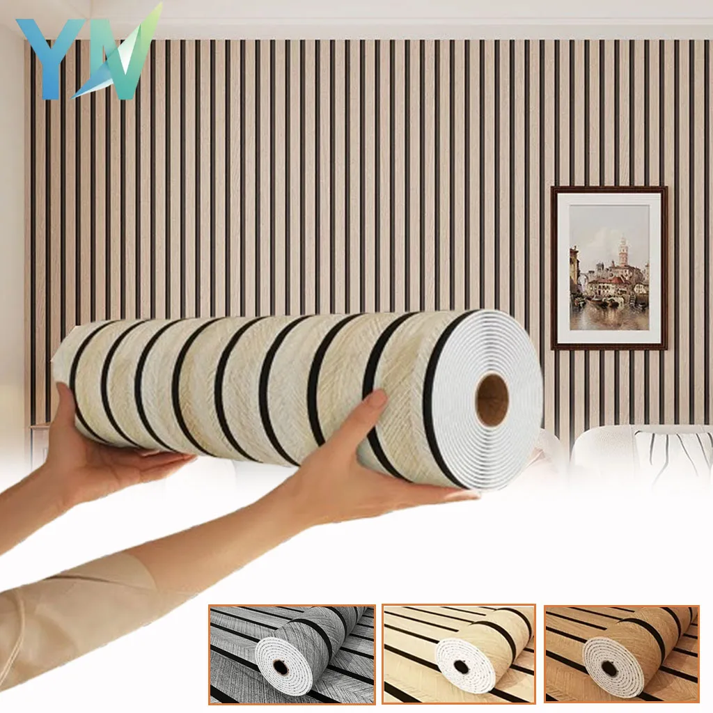 Faux Wood Slat Wallpaper Minimalist Self Adhesive Wall Sticker for Living Room Dining Room Barbershop Hotel Accent Wall
Faux Wood Slat Wallpaper Minimalist Self Adhesive Wall Sticker for Living Room Dining Room Barbershop Hotel Accent Wall