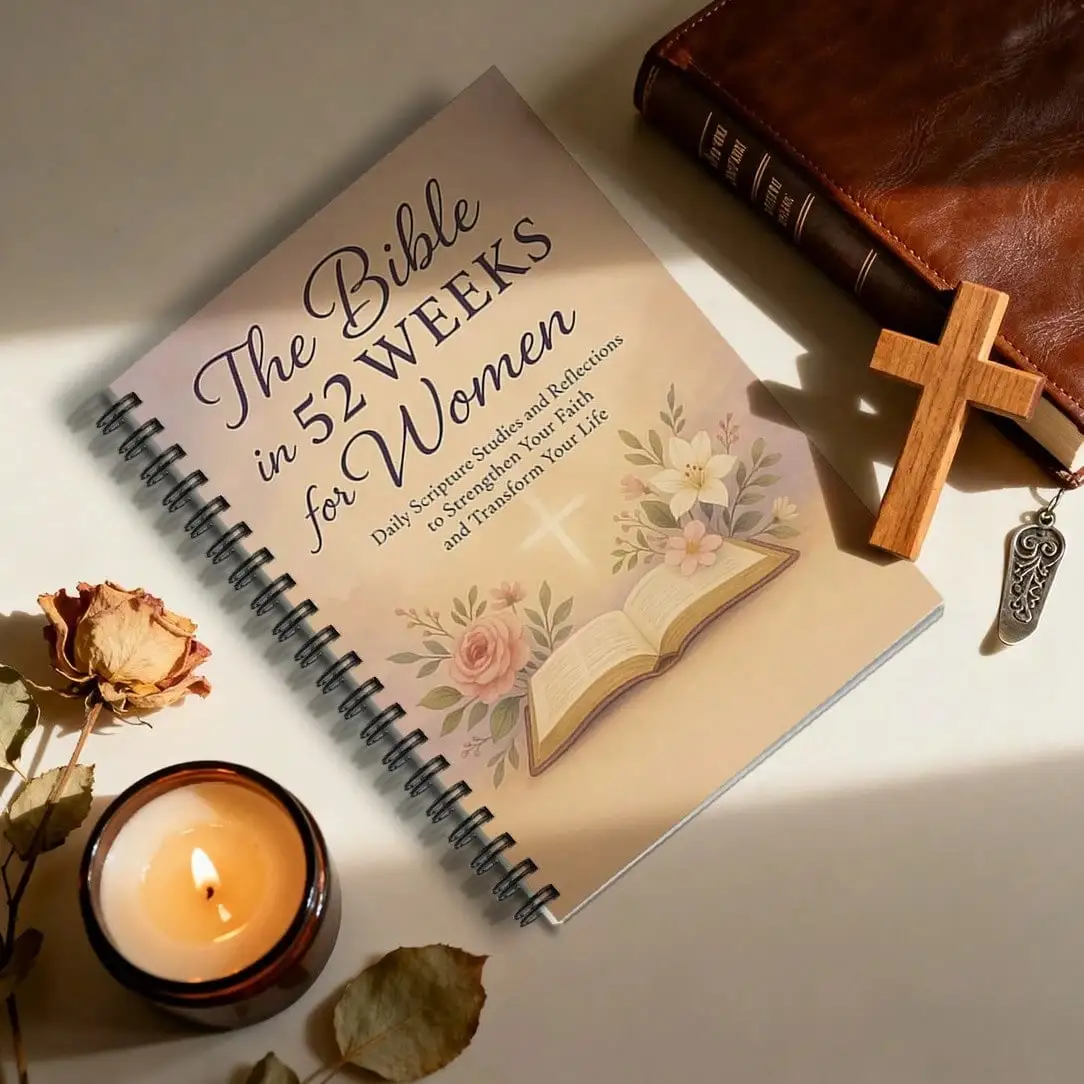 Women's 52-Week Bible Devotional Journal, 1-Year Reading Plan & Prayer Space
Women's 52-Week Bible Devotional Journal, 1-Year Reading Plan & Prayer Space
