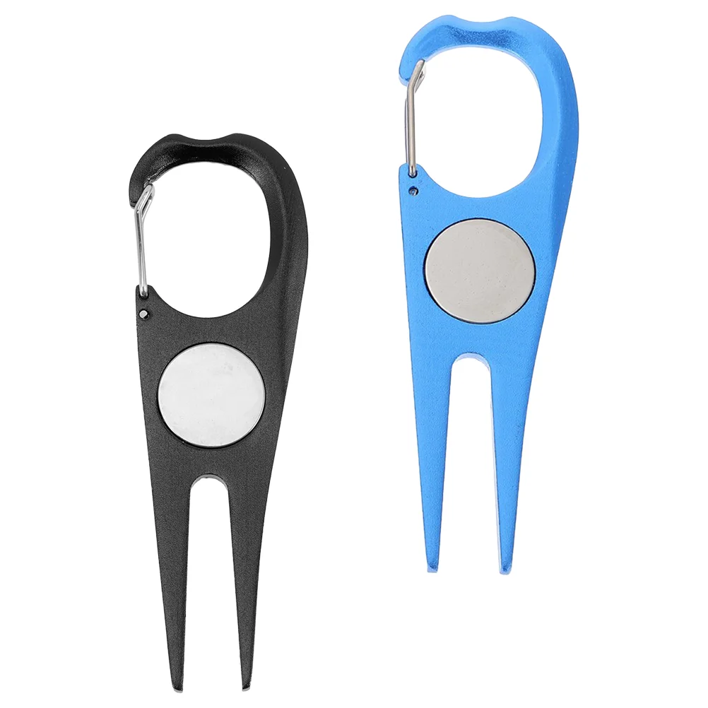2 Pcs Divot Fork Marker Set Black Portable Green Repair Tools for Golfing Stainless Steel Divot Tool for Golfers
2 Pcs Divot Fork Marker Set Black Portable Green Repair Tools for Golfing Stainless Steel Divot Tool for Golfers