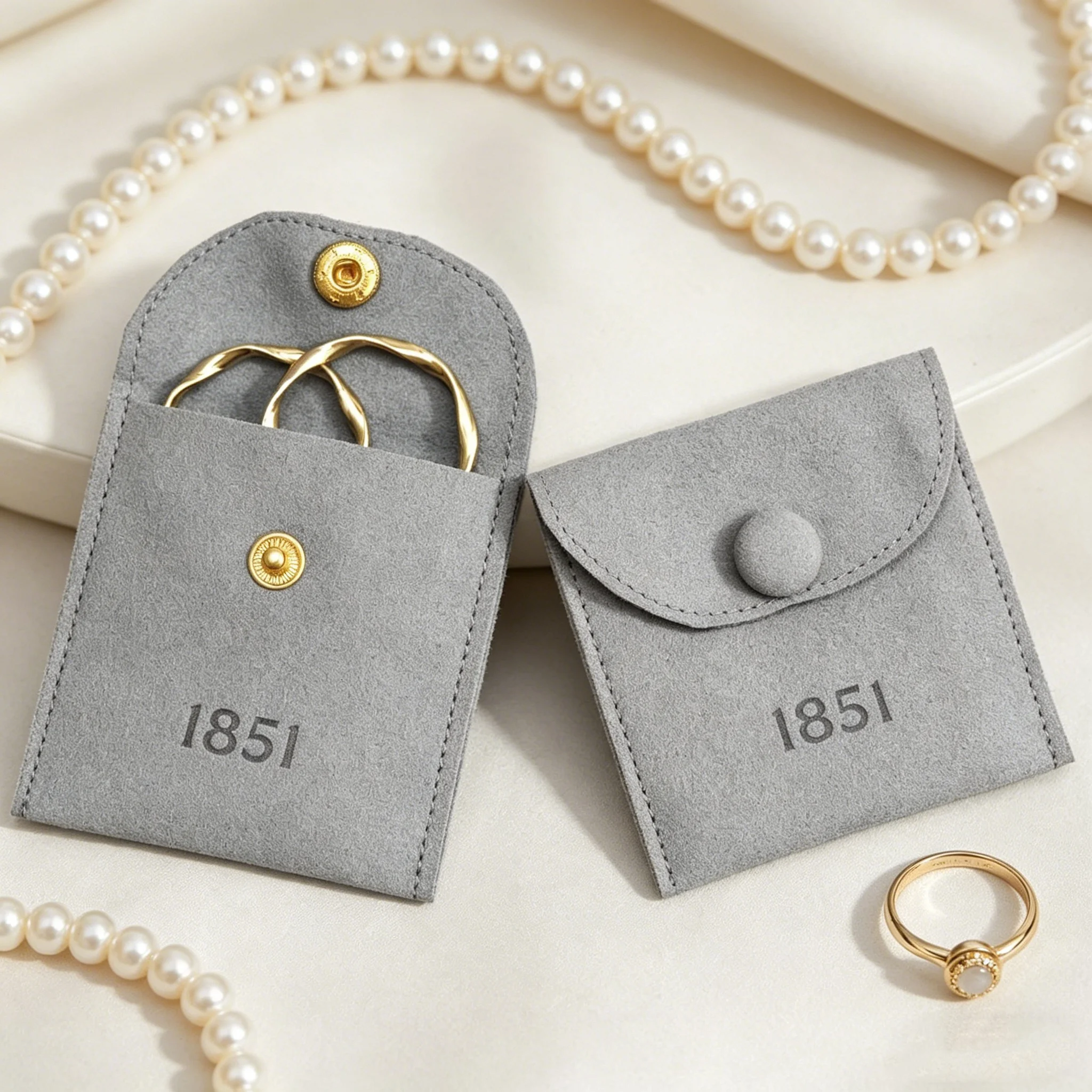 50Pcs/Lot Custom Logo Printed Luxury Blue Microfiber Jewelry Packaging Bag With Button High End Bracelet Earring Ring Suede Jewe
50Pcs/Lot Custom Logo Printed Luxury Blue Microfiber Jewelry Packaging Bag With Button High End Bracelet Earring Ring Suede Jewe