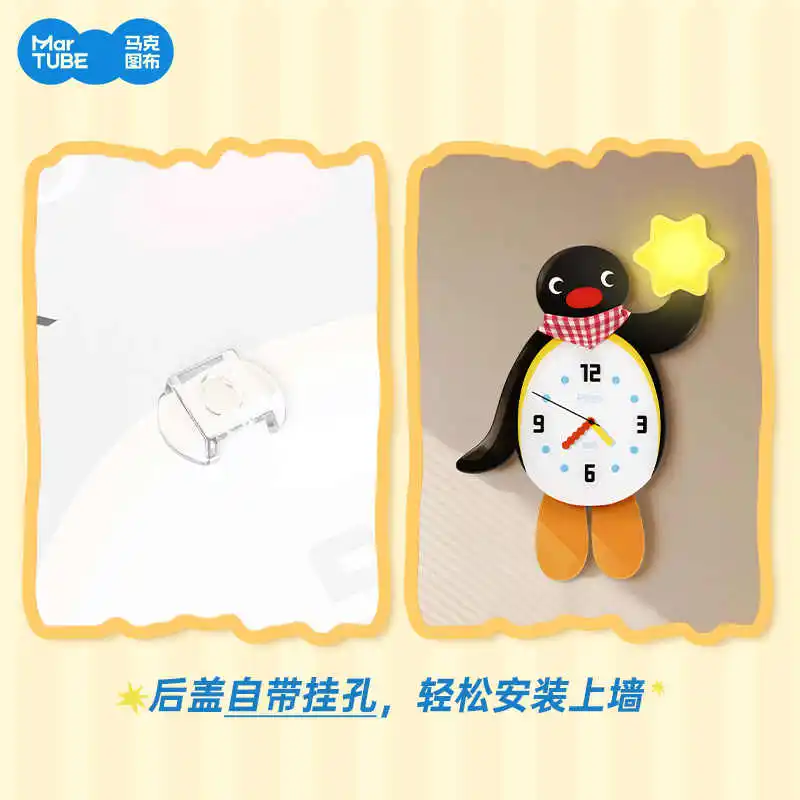 Настенные часы-ночник Mar Tube Pingu Penguin, аниме-аксессуар, качающийся, креативный, декоративный, для дома, подарок на день рождения
Настенные часы-ночник Mar Tube Pingu Penguin, аниме-аксессуар, качающийся, креативный, декоративный, для дома, подарок на день рождения