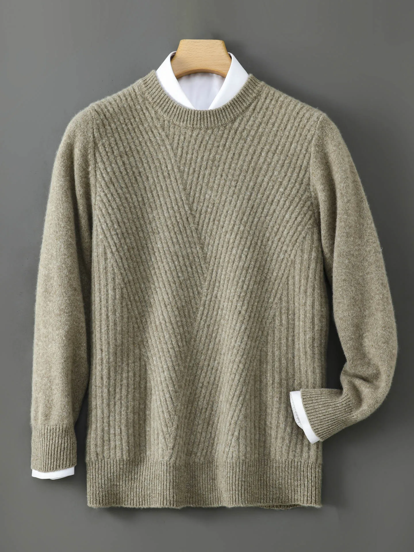 Тяжелый вязаный свитер из чистой шерсти, круглый повседневный трикотаж, мужской удобный удобный свитер Faion Ci Sle, повседневная одежда
Тяжелый вязаный свитер из чистой шерсти, круглый повседневный трикотаж, мужской удобный удобный свитер Faion Ci Sle, повседневная одежда