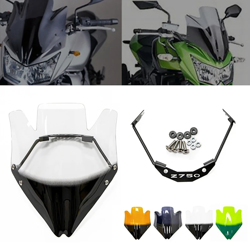 Деталь для лобового стекла мотоцикла с кронштейном для Kawasaki Z750 Z 750 Z750R 2007-2012
Деталь для лобового стекла мотоцикла с кронштейном для Kawasaki Z750 Z 750 Z750R 2007-2012
