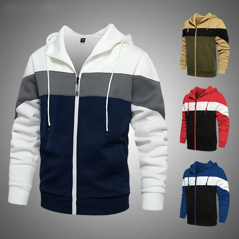Men's Hooded Colorblock Cardigan Sweater Youth Loose Jackets for Men Fashion Autumn Zipper Coat Casual Fleece Sweatshirt Male
Men's Hooded Colorblock Cardigan Sweater Youth Loose Jackets for Men Fashion Autumn Zipper Coat Casual Fleece Sweatshirt Male