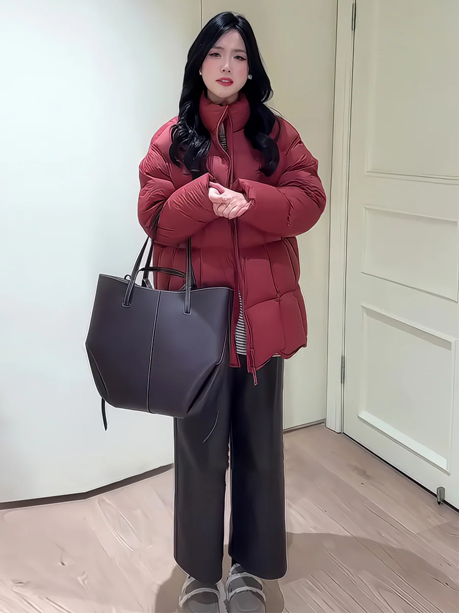 Новая женская пуховая куртка National Stand свободного кроя с воротником-стойкой, средней длины, теплая верхняя одежда, повседневная, Зима 2026
Новая женская пуховая куртка National Stand свободного кроя с воротником-стойкой, средней длины, теплая верхняя одежда, повседневная, Зима 2026