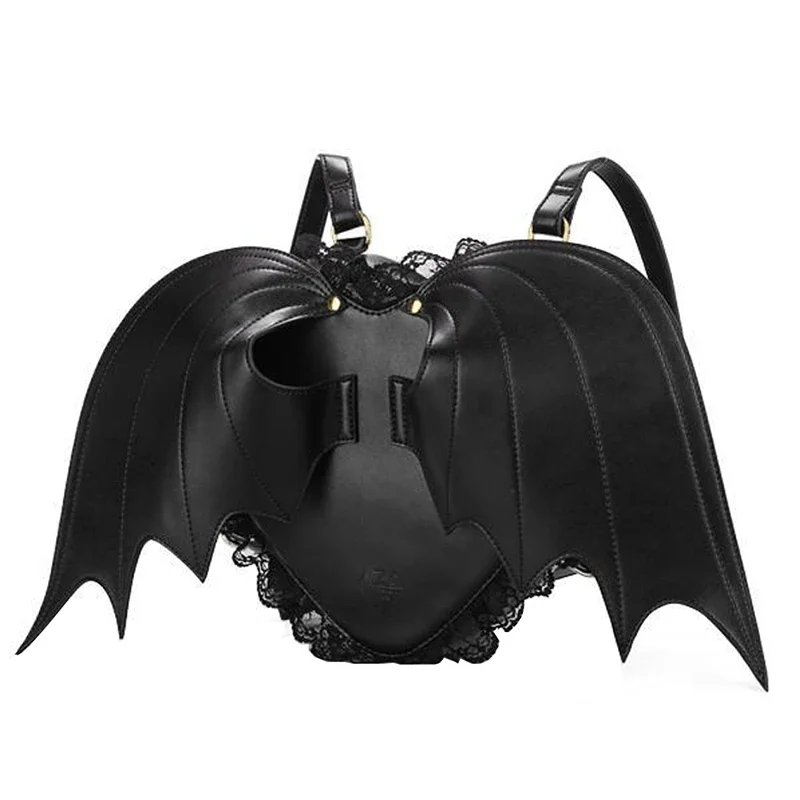 Women Backpack Bat Wing Punk Stylish Newest School Bag for Girls Angel Wings Cute Little Devil Package
Women Backpack Bat Wing Punk Stylish Newest School Bag for Girls Angel Wings Cute Little Devil Package