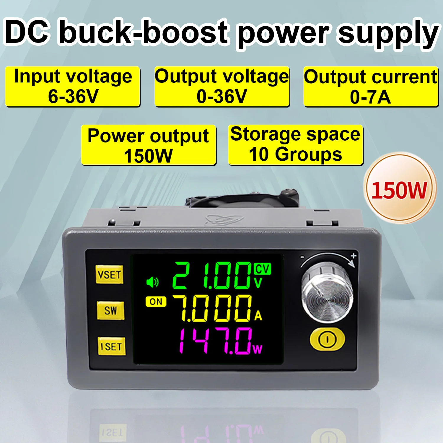 SK150 CNC Buck-boost Converter 150W DC Adjustable Voltage Regulated Power Supply Constant Voltage Current Solar Charging Module
SK150 CNC Buck-boost Converter 150W DC Adjustable Voltage Regulated Power Supply Constant Voltage Current Solar Charging Module