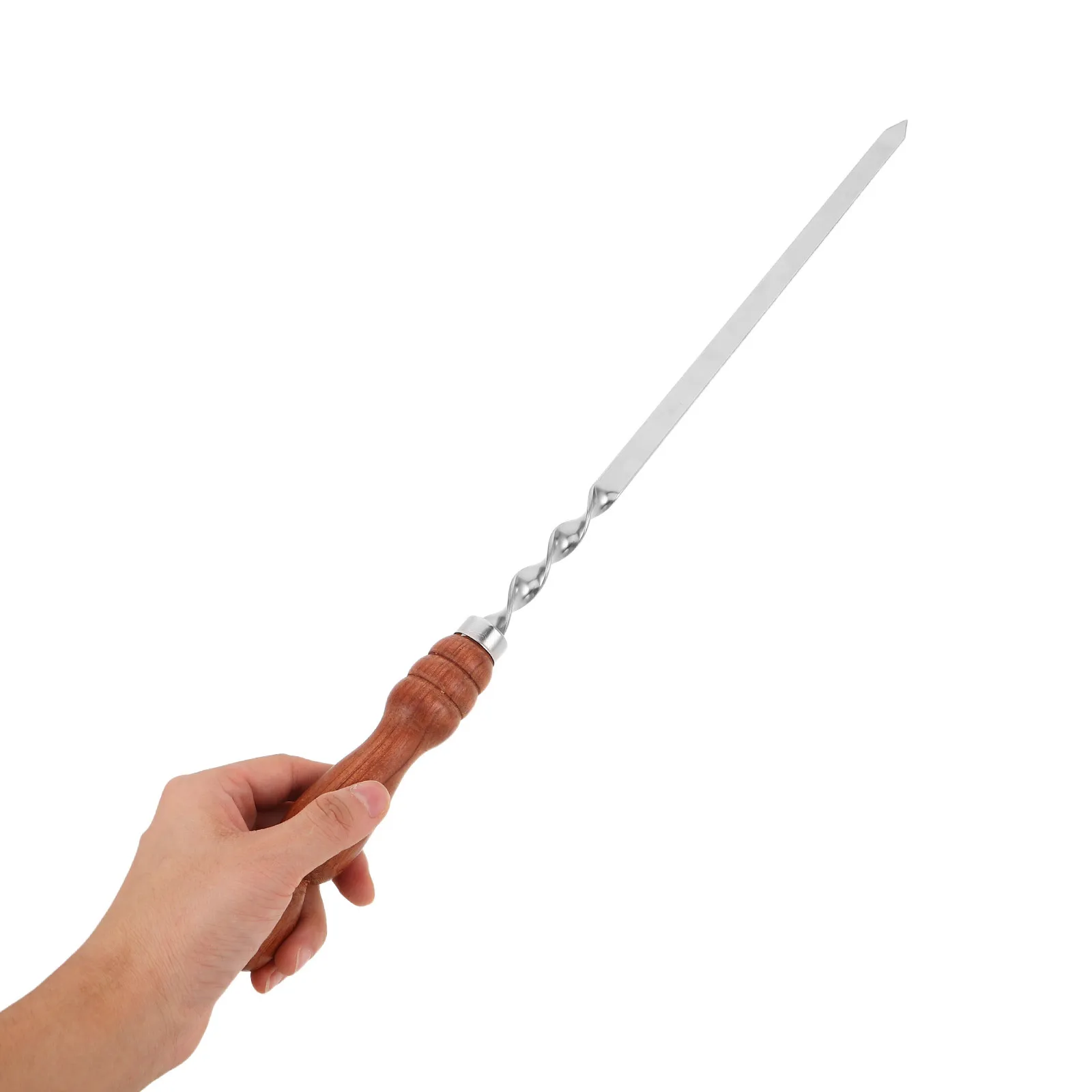 1pcs Stainless Steel Bbq Skewers Heavy Duty Metal Grill Sticks Wooden Handle For Shish Kebab Reusable Barbecue Tools Outdoor
1pcs Stainless Steel Bbq Skewers Heavy Duty Metal Grill Sticks Wooden Handle For Shish Kebab Reusable Barbecue Tools Outdoor