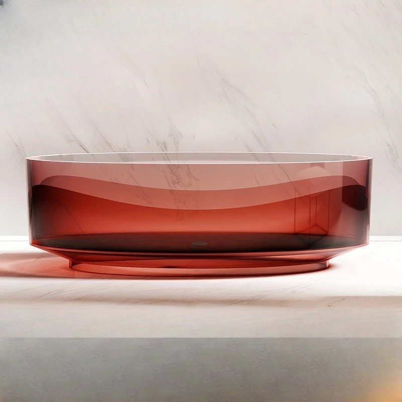 Independent transparent bathtub, home Internet celebrity hotel B & B, oval crystal resin colored bathtub
Independent transparent bathtub, home Internet celebrity hotel B & B, oval crystal resin colored bathtub