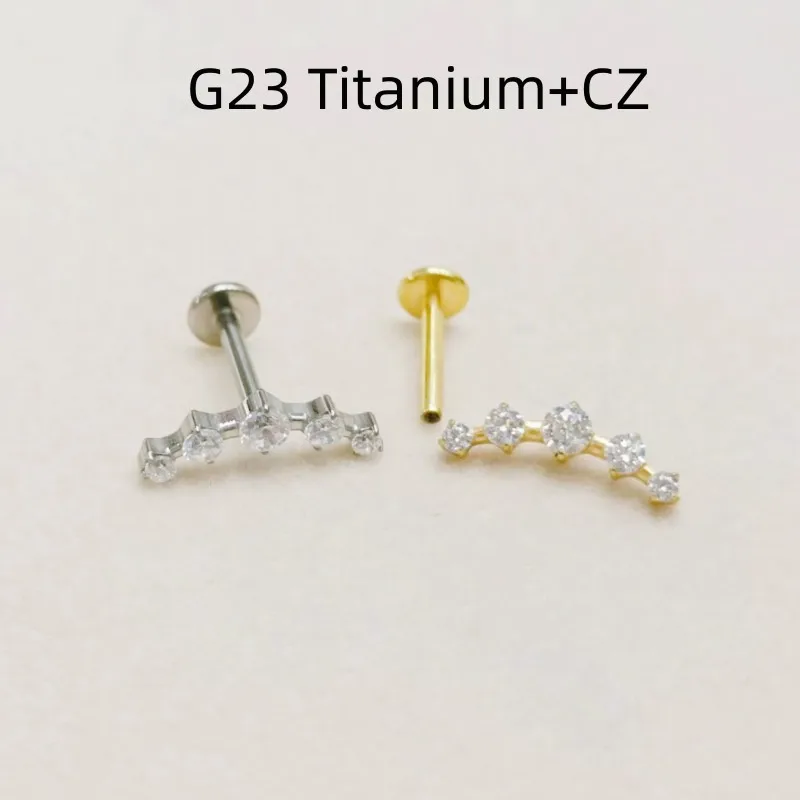 Lot10 шт. ювелирные изделия для тела 16 г CZ G23 титановая губа Лабрет стержень ушной раковины козелка крутящийся стержень гвоздик пирсинг ювелирные изделия Новинка
Lot10 шт. ювелирные изделия для тела 16 г CZ G23 титановая губа Лабрет стержень ушной раковины козелка крутящийся стержень гвоздик пирсинг ювелирные изделия Новинка