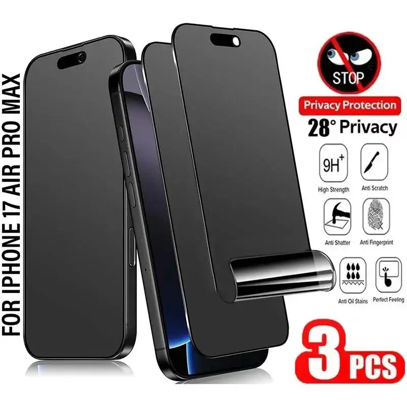 Full Cover Privacy Hydrogel Film For Iphone 17 13 12 11 14 Pro XS Max Air XR 16 15 Plus Anti Spy Screen Protector
Full Cover Privacy Hydrogel Film For Iphone 17 13 12 11 14 Pro XS Max Air XR 16 15 Plus Anti Spy Screen Protector