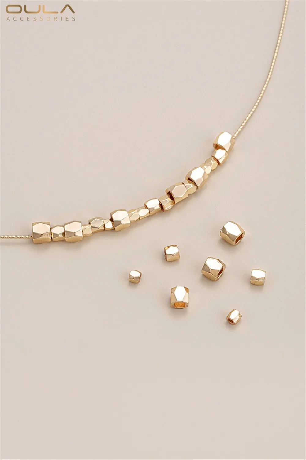 14k Copper Gold Cut Surface Corner Beads Rhombic Hexagonal Gold Beads Diy Bracelet Segregated Loose Beads Jewelry Accessories
14k Copper Gold Cut Surface Corner Beads Rhombic Hexagonal Gold Beads Diy Bracelet Segregated Loose Beads Jewelry Accessories