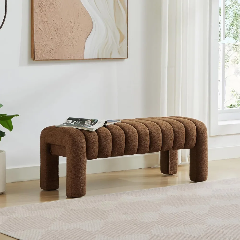 43’’ End of Bed Bench, Modern Entryway Bench, Upholstered Ottoman Stool with Full Coverage Fabrics, Ottoman for Bedroom.
43’’ End of Bed Bench, Modern Entryway Bench, Upholstered Ottoman Stool with Full Coverage Fabrics, Ottoman for Bedroom.