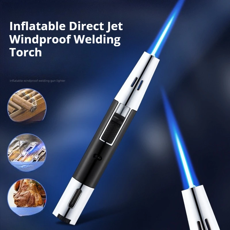 Jet Torch Lighter,Refillable Butane Lighter with Adjustable Flame,Windproof Lighter for Cigar,Candle,Cooking,BBQWeldingSoldering
Jet Torch Lighter,Refillable Butane Lighter with Adjustable Flame,Windproof Lighter for Cigar,Candle,Cooking,BBQWeldingSoldering