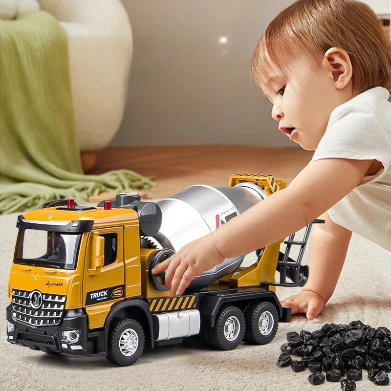 Simulation 1:30 Scale Mixer Model Engineering Diecast Car Toys for Children Boy Gift Birthday with Sound Light Miniature Voiture
Simulation 1:30 Scale Mixer Model Engineering Diecast Car Toys for Children Boy Gift Birthday with Sound Light Miniature Voiture