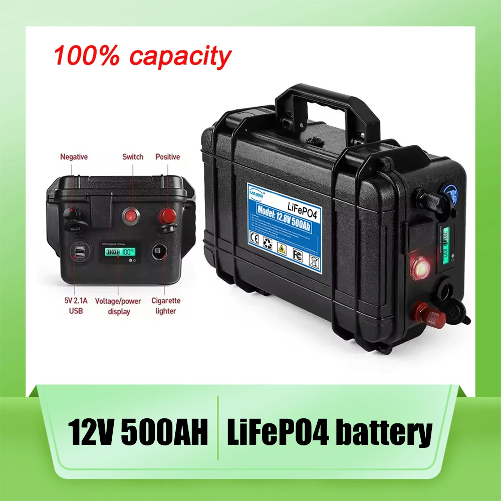 travel LiFePO4 12V 500Ah Battery Pack for Golf Cart Solar Storage Inverter RV - Waterproof Lithium Iron Phosphate Cells
travel LiFePO4 12V 500Ah Battery Pack for Golf Cart Solar Storage Inverter RV - Waterproof Lithium Iron Phosphate Cells