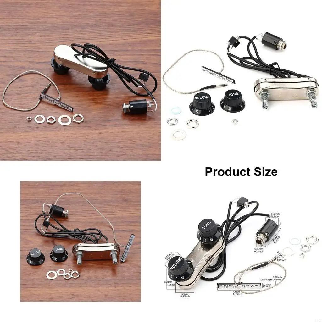 Guitar Violin Simple Pickup Piezo Transducer Bridge with Tone Knobs Control Violin Pegs Hole Reamer for Violin Accessory
Guitar Violin Simple Pickup Piezo Transducer Bridge with Tone Knobs Control Violin Pegs Hole Reamer for Violin Accessory