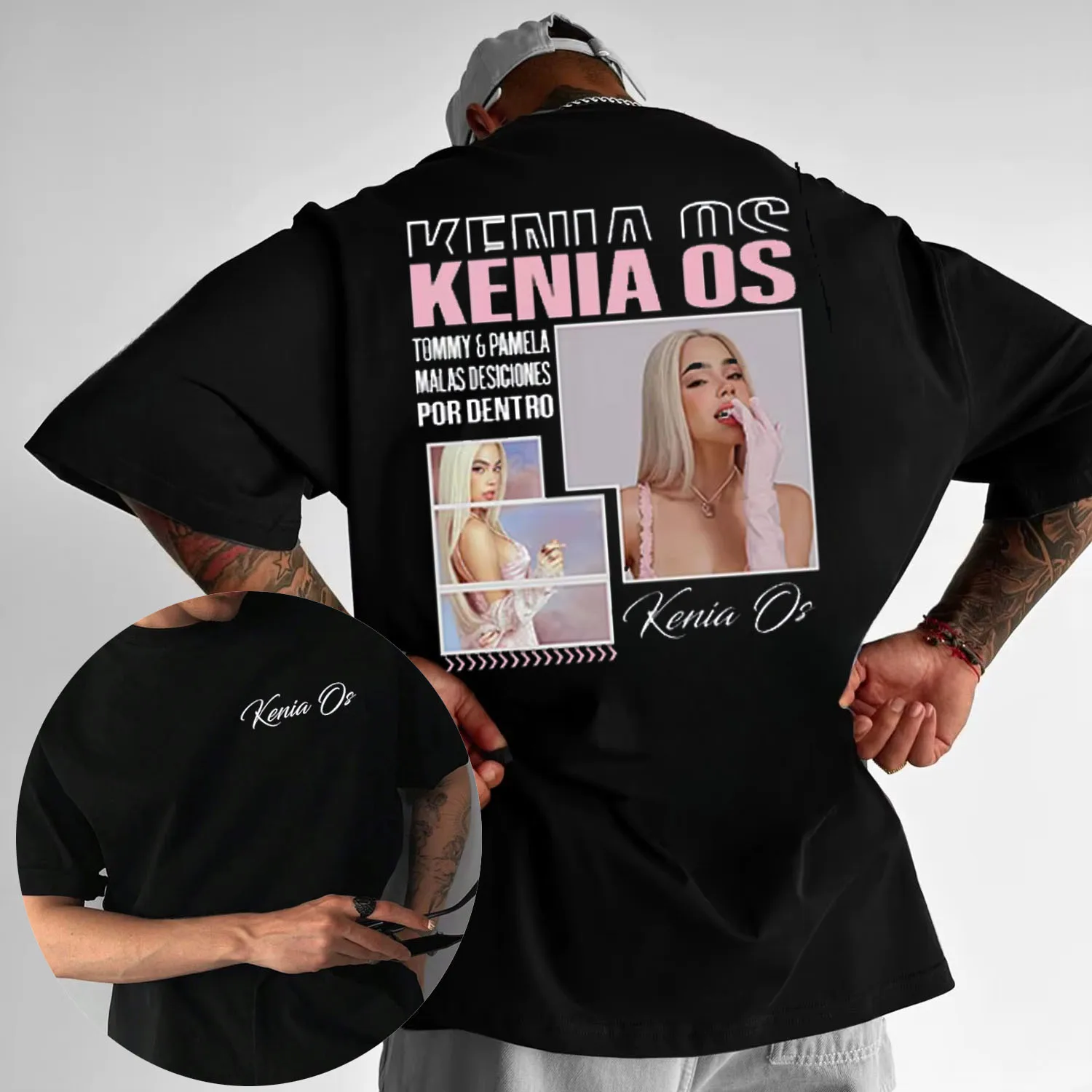 2025 Summer Singer Kenia Os Pink Halo Tour Album Merch T-shirt Men's Casual Loose T-shirt Fashion High Quality Cotton T-shirt
2025 Summer Singer Kenia Os Pink Halo Tour Album Merch T-shirt Men's Casual Loose T-shirt Fashion High Quality Cotton T-shirt