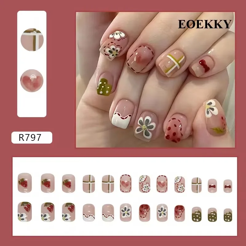 EOEKKY New Fresh Summer Simple Cute Sweet Graffiti Flower Nail False Nails Short Press on Nails
EOEKKY New Fresh Summer Simple Cute Sweet Graffiti Flower Nail False Nails Short Press on Nails