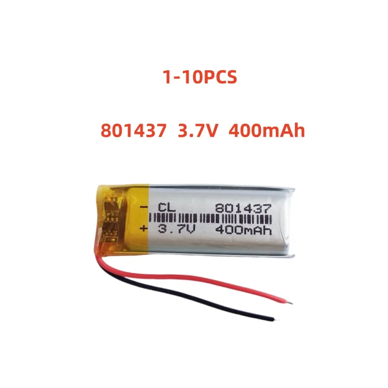 1-10 PCS 801437 3.7V 400mAh Lithium Polymer LiPo Rechargeable Battery For MP3 GPS E-books Camera Recorder Toys Bluetooth Speaker
1-10 PCS 801437 3.7V 400mAh Lithium Polymer LiPo Rechargeable Battery For MP3 GPS E-books Camera Recorder Toys Bluetooth Speaker