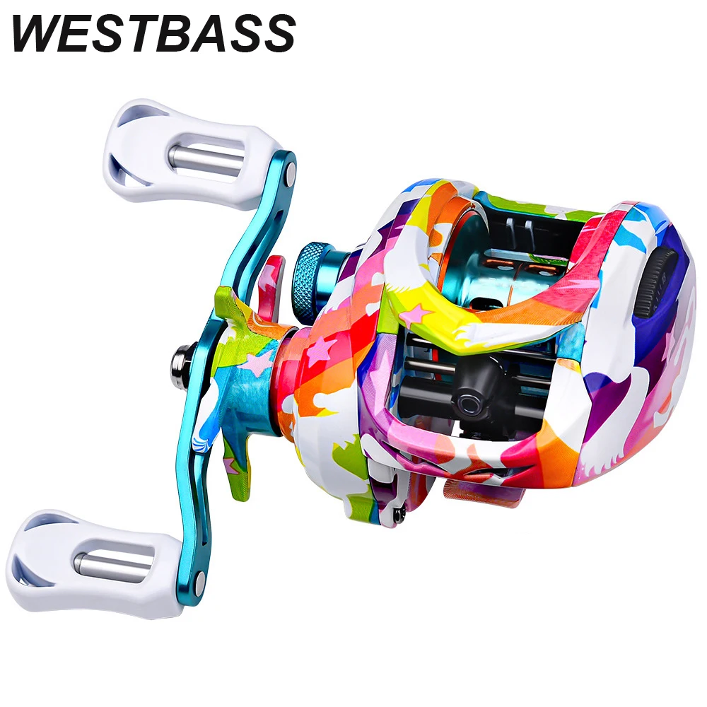 WESTBASS Baitcasting Reel 7.2:1 High Speed Baitcaster Reel With Multi Speed Magnetic Brake System 8kg Max Drag Fishing Wheel
WESTBASS Baitcasting Reel 7.2:1 High Speed Baitcaster Reel With Multi Speed Magnetic Brake System 8kg Max Drag Fishing Wheel