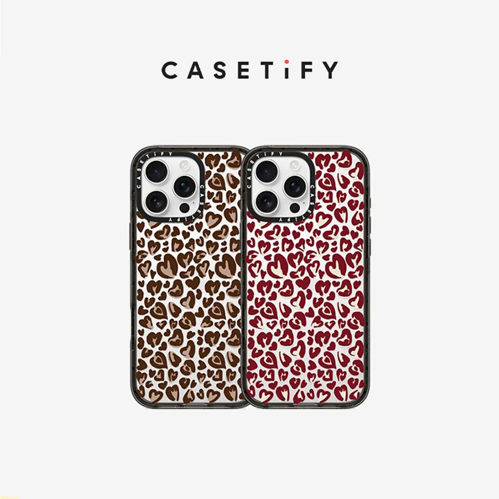 CASETiFY Heart Leopard Print Series Magnetic Drop-proof Case for iPhone 13 14 15 16 17 Pro Max Air Plus Protect Cover
CASETiFY Heart Leopard Print Series Magnetic Drop-proof Case for iPhone 13 14 15 16 17 Pro Max Air Plus Protect Cover