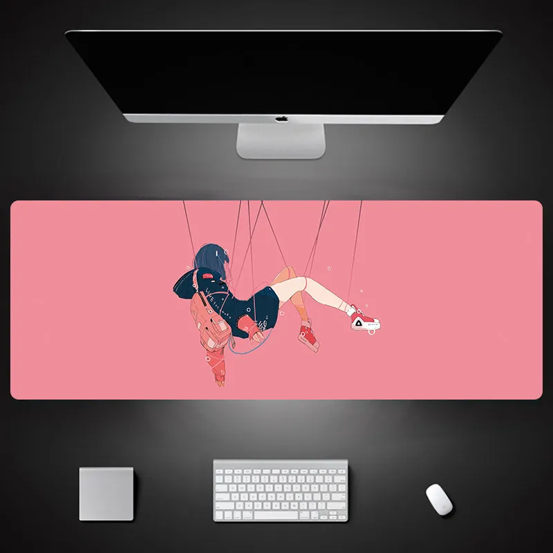 Cartoon Simple Cute Mouse Pad Large Diatom Clay Office Computer Keyboard Desk Mat