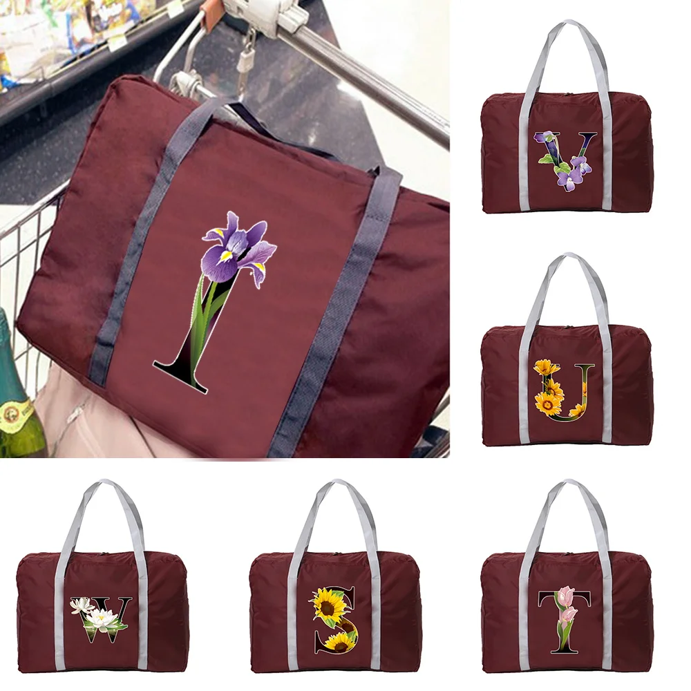 Women Foldable Large Capacity Gym Bags Shoulder Bag Flower Color Letter Print Training Travel Handle Handbag Yoga Sport Tote Bag
Women Foldable Large Capacity Gym Bags Shoulder Bag Flower Color Letter Print Training Travel Handle Handbag Yoga Sport Tote Bag