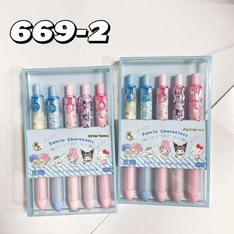 Новинка Sanrio My Melody Cinnamoroll Kuromi Hello Kitty маленькая двойная звезда 5 шт. нейтральные ручки цвет ЧЕРНЫЙ 0,5
Новинка Sanrio My Melody Cinnamoroll Kuromi Hello Kitty маленькая двойная звезда 5 шт. нейтральные ручки цвет ЧЕРНЫЙ 0,5