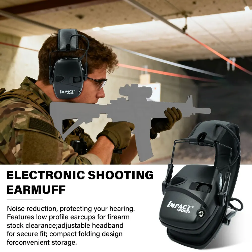 Active Electronic Shooting Earmuff Noise Reduction Sound Amplification Tactical Headphone Hunting Ear Protection Military Grade
Active Electronic Shooting Earmuff Noise Reduction Sound Amplification Tactical Headphone Hunting Ear Protection Military Grade