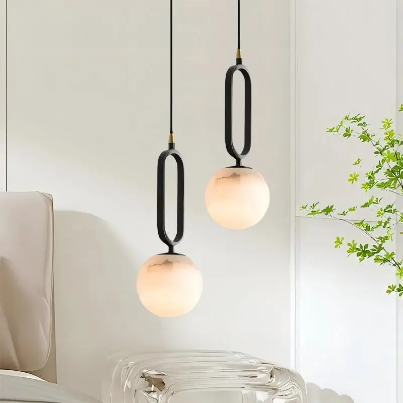 Nordic Marble Round Pendant Lamp Copper Suspension Light Bedroom Study Decorative Lighting
Nordic Marble Round Pendant Lamp Copper Suspension Light Bedroom Study Decorative Lighting