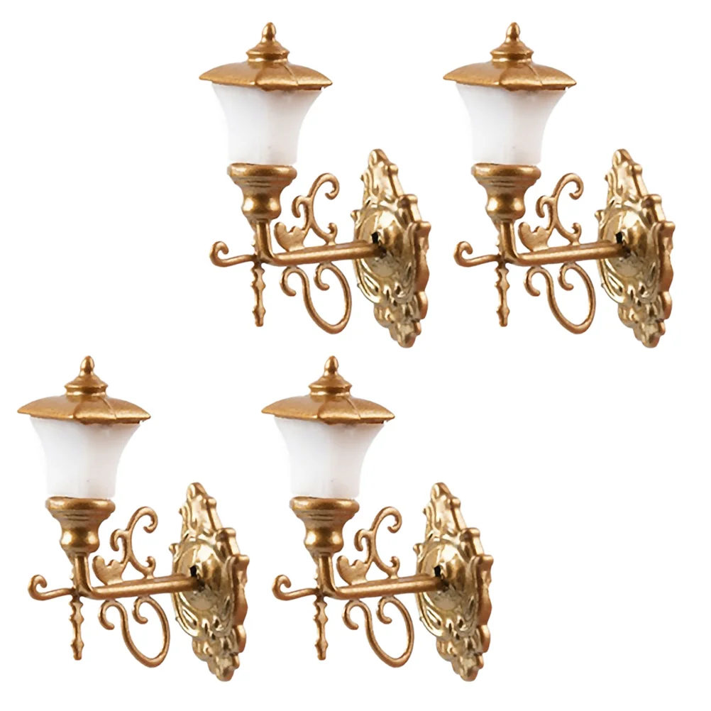 4 Pcs Dollhouse Wall Light Miniature Model Luminous Lamp Sand Table Materials Decorate Decoration DIY Abs
4 Pcs Dollhouse Wall Light Miniature Model Luminous Lamp Sand Table Materials Decorate Decoration DIY Abs