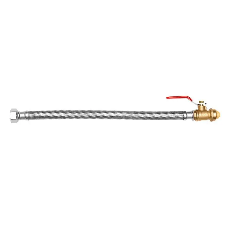 Water Heater Kit, Push-Fit Valve Flexible Water Heater Connector with 3/4" FIP x 1/2" PTC Ball Valve, Stainless Steel Braided Waters Heaters Supply Line for Bathroom, Kitchen, Laundry Room
Water Heater Kit, Push-Fit Valve Flexible Water Heater Connector with 3/4" FIP x 1/2" PTC Ball Valve, Stainless Steel Braided Waters Heaters Supply Line for Bathroom, Kitchen, Laundry Room