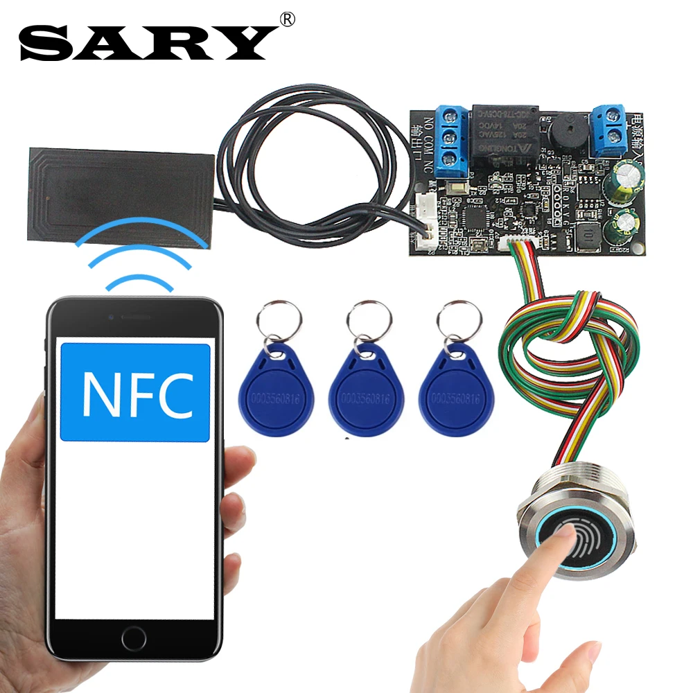 Fingerprint identification control board mobile phone NFC induction relay motherboard IC card 13.56mhz access controller
Fingerprint identification control board mobile phone NFC induction relay motherboard IC card 13.56mhz access controller