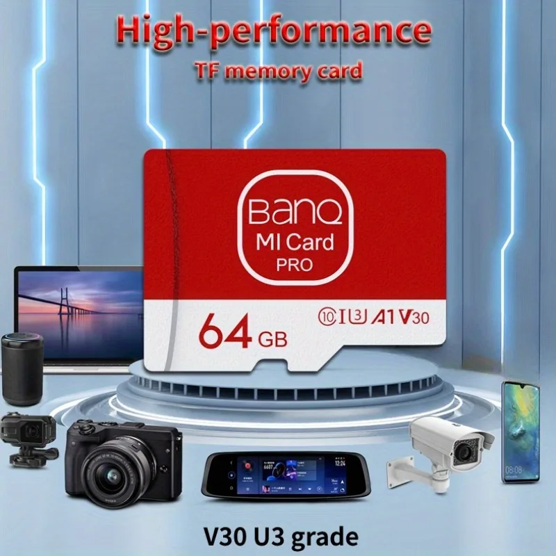 BanQ TF Card 256GB 128GB Memory Card, 64GB 32GB Class 10 High Speed Flash Card Storage Memory TF Card Birthday/Easter/Boy/Girl
BanQ TF Card 256GB 128GB Memory Card, 64GB 32GB Class 10 High Speed Flash Card Storage Memory TF Card Birthday/Easter/Boy/Girl