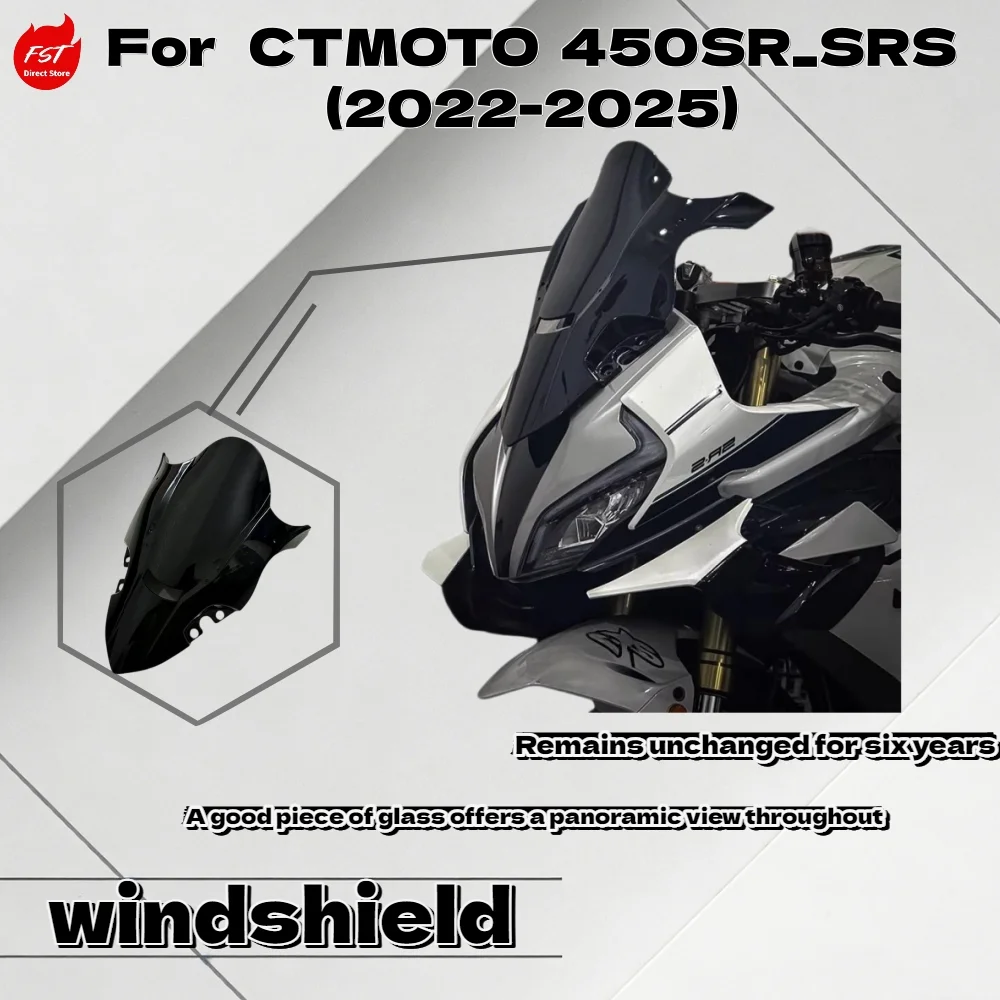 For CFMOTO 450SR 450SRS 2022-2025 Racing Windshield Tall Extended Front Fairing Wind Deflector Modified Parts
For CFMOTO 450SR 450SRS 2022-2025 Racing Windshield Tall Extended Front Fairing Wind Deflector Modified Parts