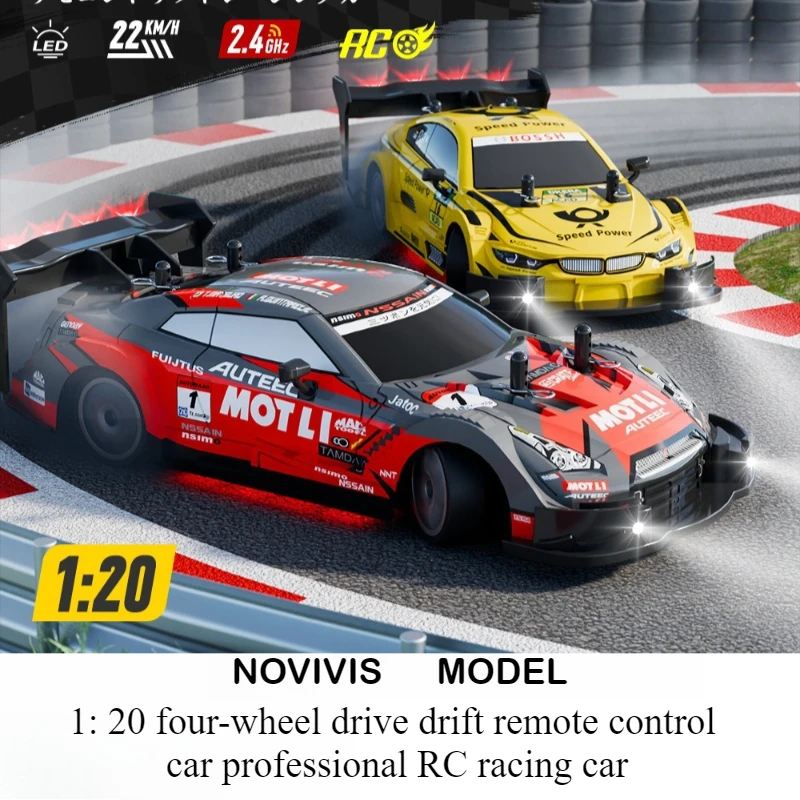 1:20 4WD RC Drift Car — профессиональная гоночная модель со светодиодной подсветкой и контролем скорости, игрушка с дистанционным управлением для трюков для детей и взрослых
1:20 4WD RC Drift Car — профессиональная гоночная модель со светодиодной подсветкой и контролем скорости, игрушка с дистанционным управлением для трюков для детей и взрослых