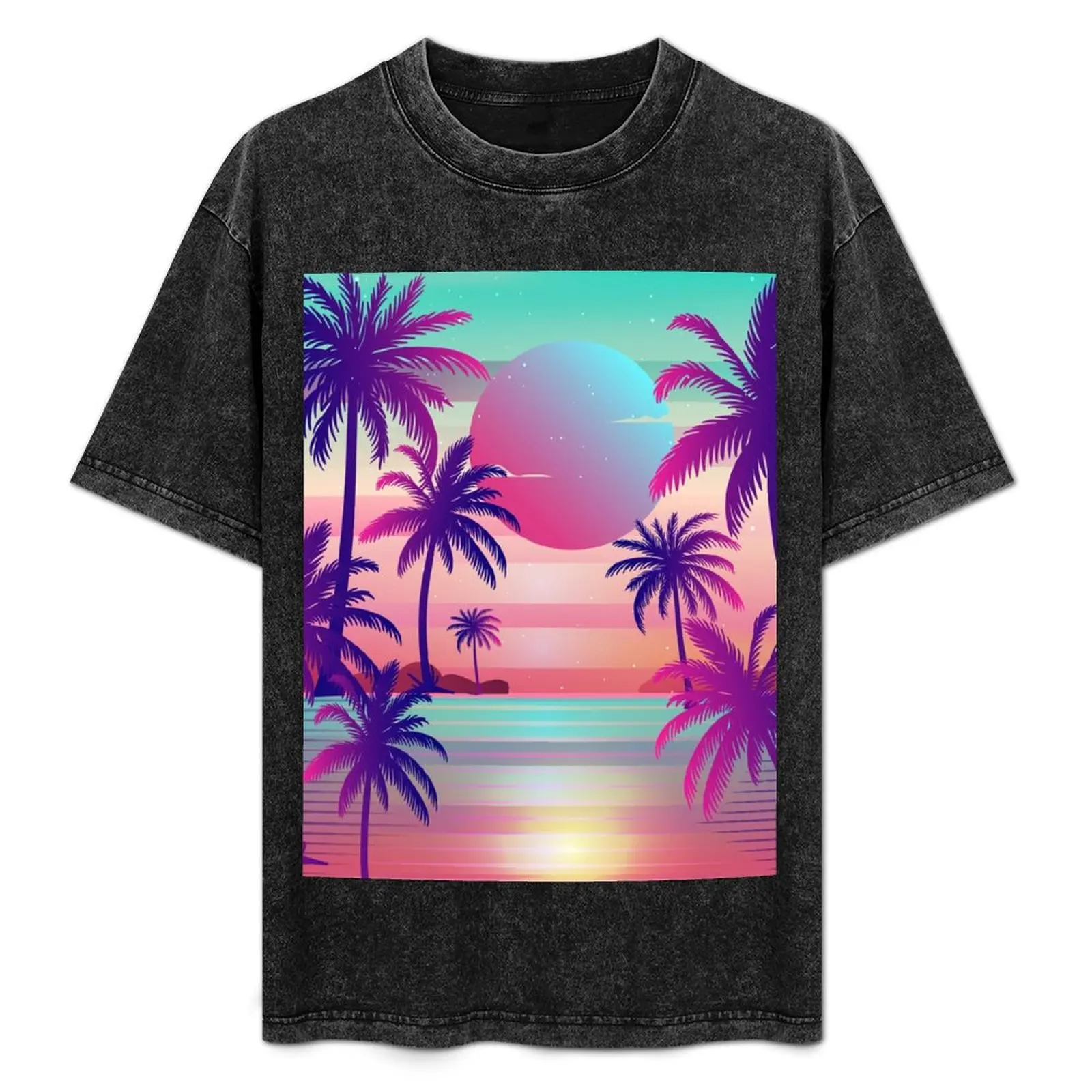 Sunset Palm Trees Vaporwave Aesthetic T-Shirt Worker Basic Short Sleeve Tee
Sunset Palm Trees Vaporwave Aesthetic T-Shirt Worker Basic Short Sleeve Tee