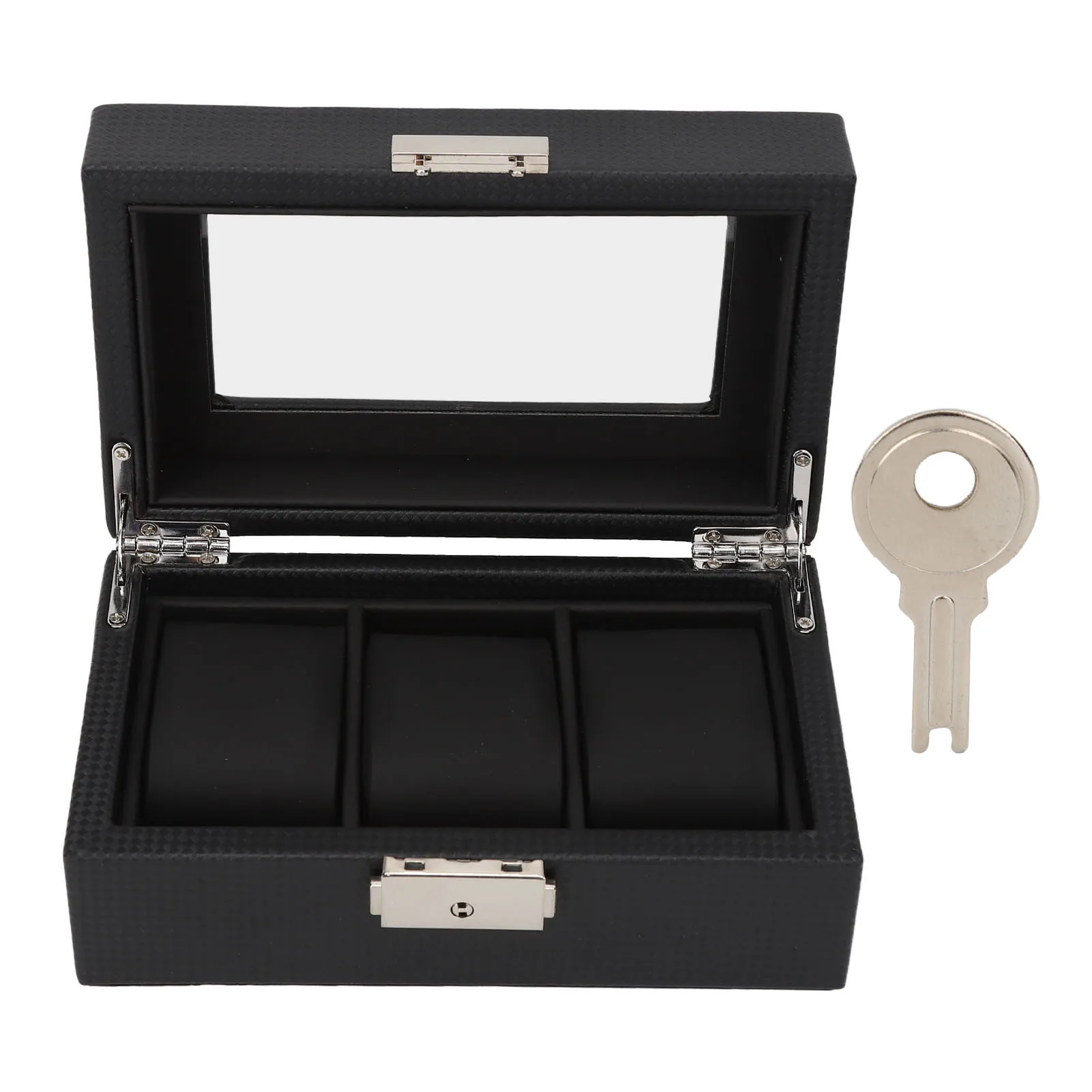 3 Slot Watch Box Wipe Cleaning PU Leather Small Watch Organize Case Lockable Exquisite Gift Protective for Jewelry for Women
3 Slot Watch Box Wipe Cleaning PU Leather Small Watch Organize Case Lockable Exquisite Gift Protective for Jewelry for Women